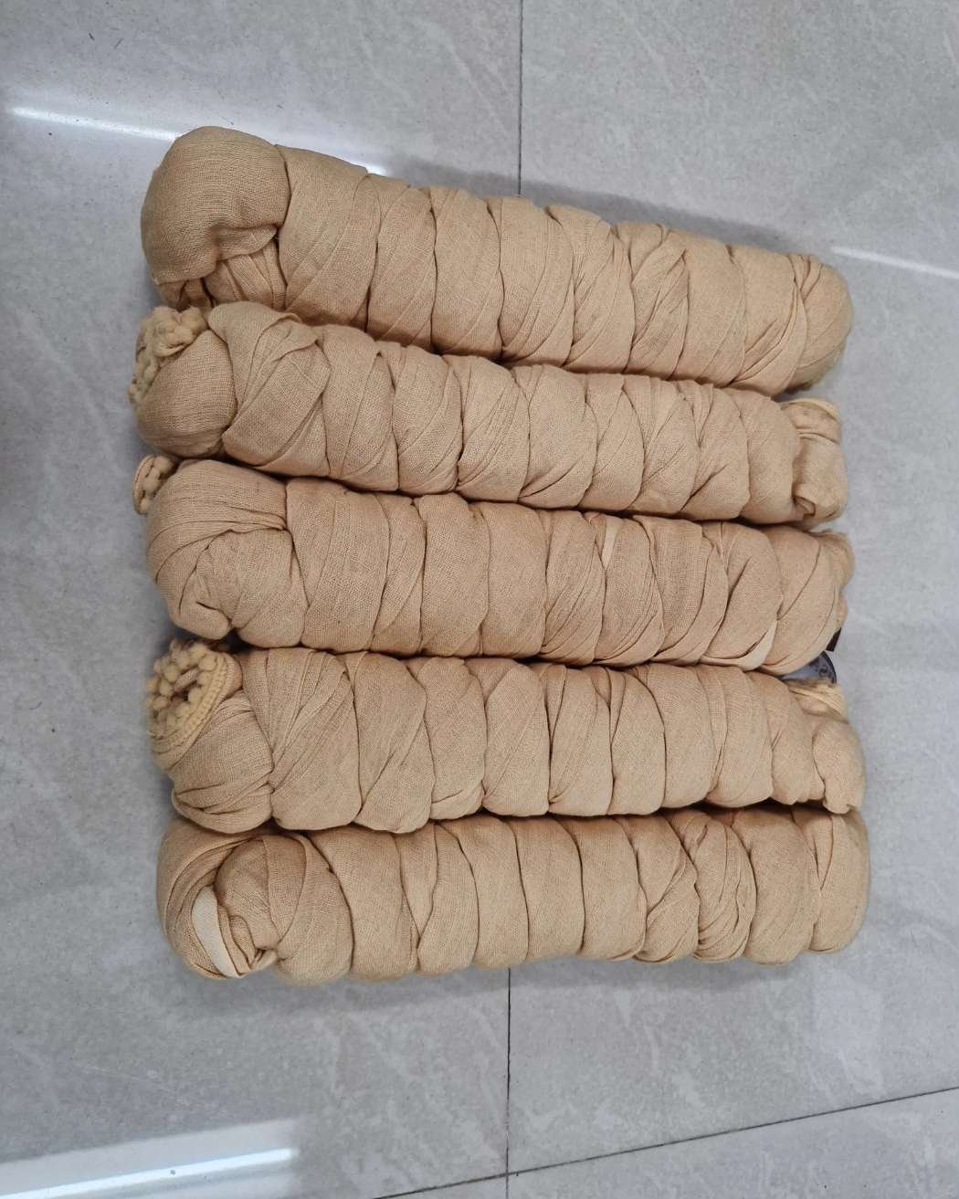 Cotton duppata Size 2.20 mtr Bundi Lace (Beige)