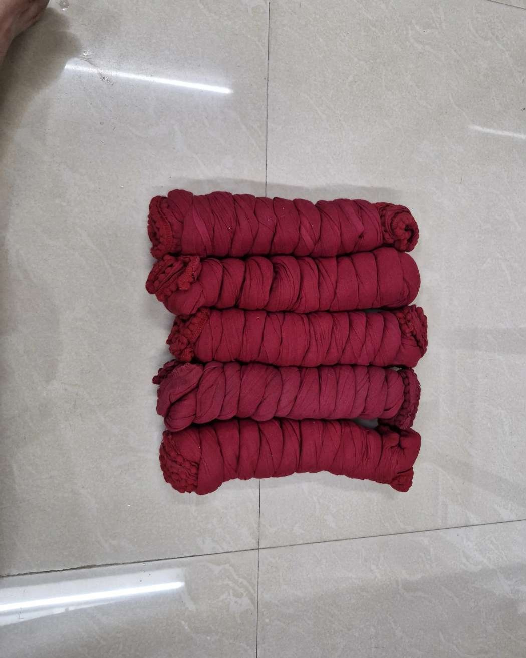 Cotton duppata Size 2.20 mtr Bundi Lace (Wine)
