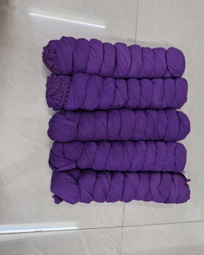 Cotton duppata Size 2.20 mtr Bundi Lace (Purple)
