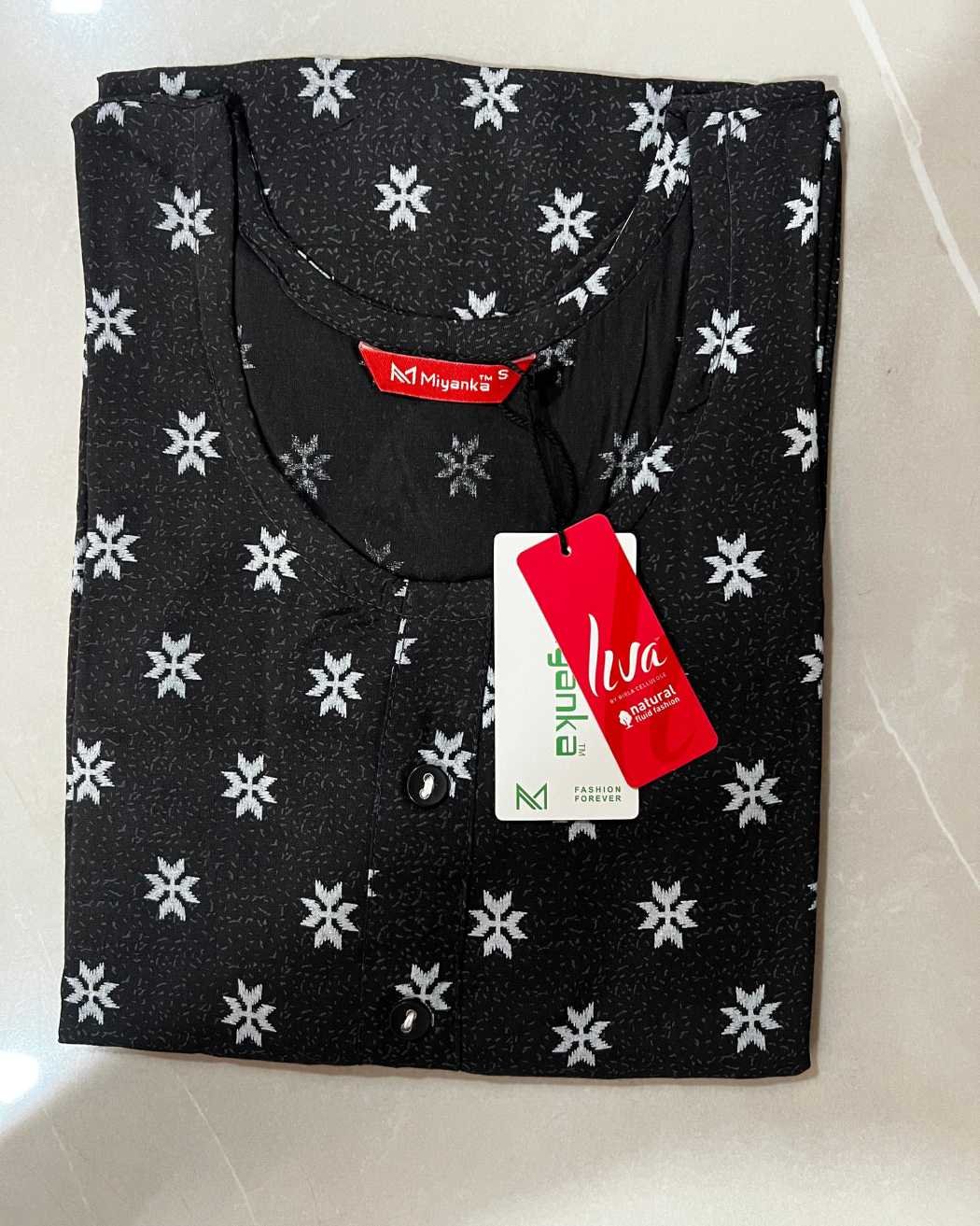 Miyanka Kurti (Black)